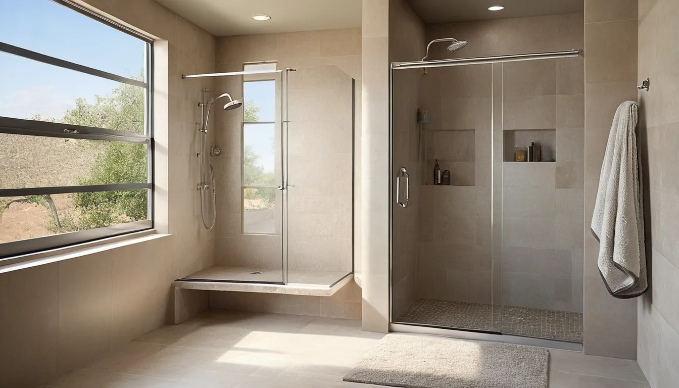 A bright, newly converted low-entry shower in a American Canyon home